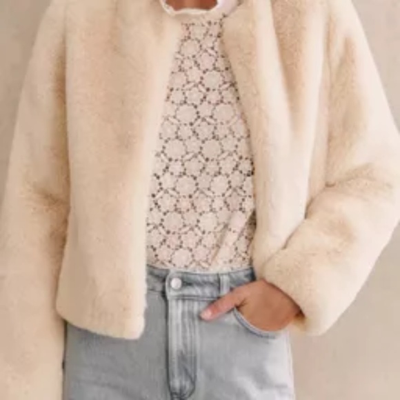Sezane Cleo Fur Coat - Picture 3 of 4